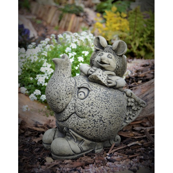 Alice in Wonderland Companion Set B, March Hare, Caterpillar &  Dormouse Stone Garden Ornaments